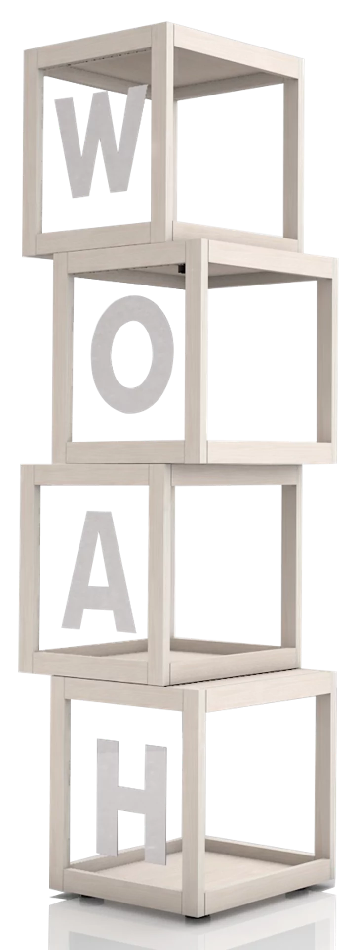 ekspozytor wolnostojacy, surowiec sklejka